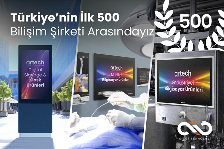 Türkiye’nin İlk 500 Bilişim Şirketi Arasındayız